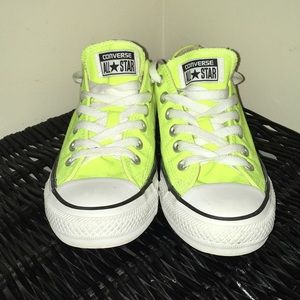 Neon Converse Low Top Sneakers